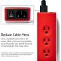 Joule Surge Protector Power Strip with 3 Outlets and 2 USB Ports – Portable for Travel, Hotel, Home, and Office Use