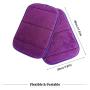 4Pcs Portable Computer Elbow Wrist Pad, AUHOKY 2 Sets Ergonomic Keyboard Wrist Rest Elbow Support Mat for Office Desktop Working Gaming - Memory Foam Relieve Elbow Pain (7.9″×11.8″, Purple)