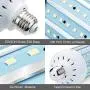2 Pack 50W LED Corn Light Bulb, 500W Equivalent and 5000 high Lumen led Bulb 240 LED Beads Super Bright Daylight White E26/A19 Base ( 2 Pack）