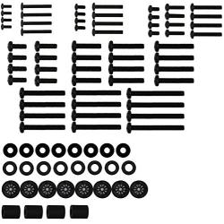 WALI Universal TV Mounting Hardware Kit Set Includes M4 M5 M6 M8 TV Screws and Spacer Fit Most TVs up to 80 inch (UVSP), Black