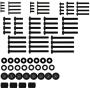 WALI Universal TV Mounting Hardware Kit Set Includes M4 M5 M6 M8 TV Screws and Spacer Fit Most TVs up to 80 inch (UVSP), Black