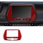 1 Piece Red Carbon Fiber 7'' Radio Screen Navigation Panel Trim Cover Decal Sticker for Chevrolet Camaro 2016-Present Accessories