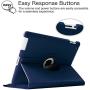 Fintie Rotating Case for iPad 4 3 2 (Old Model) 9.7 inch Tablet - 360 Degree Rotating Smart Stand Protective Cover Auto Wake/Sleep for iPad 4th Gen Retina Display, iPad 3 & iPad 2, Navy