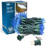 100-count Blue LED Christmas Light, Blue LED String Lights for Lights for Indoor or Outdoor Christmas Decorations