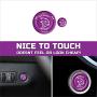 ToolEpic for Dodge Challenger Charger Durango Hellcat Decal Accessories 2015-2021 - Engine Start Stop Button Overlay Sticker Emblem - Push to Start Button Crazy Purple Badge Cover - Perfect for Decals