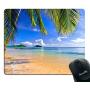 Smooffly Gaming Mouse Pad Shore Palms Tropical Beach Mouse Mat Design Natural Eco Rubber Durable Computer Desk Stationery Accessories Mouse Pads for Gift Support Wired Wireless or Bluetooth Mouse