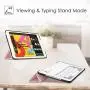Fintie Case for New iPad 8th Gen (2020) / 7th Generation (2019) 10.2 Inch - Lightweight Slim Shell Standing Hard Back Cover with Auto Wake/Sleep Feature, Rose Gold