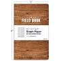 Field Notebook/Journal - 5''x8'' - Wood Pattern - Graph Memo Book - Pack of 4
