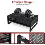 Simple Trending 2-Tier Monitor Stand Riser, Metal Desk Organizer Stand with Anti-Slip Suction Cup for Laptop, Computer, iMac, Pc, Printer, Black