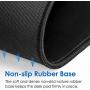 Ktrio 10 Pack Mouse Pad with Stitched Edges, Non-Slip Large Mousepad with Superior Micro-Weave Cloth, Water-Resist Mousepads Mouse Pads for Computers, Laptop, Gaming, Office & Home, 11 x 8.5 in, Black