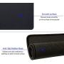 Gimnor 3 Pack Standard Mouse Pad with Stitched Edges, Comfortable Mouse Mat Pad, Non-Slip Rubber Base Mousepad for All Types of Mouse Laptop Computer PC 10.3 x 8.3 inches Black