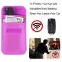 Faraday Bag for Key Fob, Wisdompro RFID Key Fob Protector RF Car Signal Blocking, Anti-Theft Pouch, Anti-Hacking Case Blocker - Purple Faraday Bag for Key Fob, Wisdompro RFID Key Fob Protector RF Car Signal Blocking, Anti-Theft Pouch, Anti-Hacking Case Blocker - Purple
