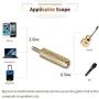 SUNYIN Electric Guitar Cable,Guitar Amp Cord 10-Feet Electric Instrument Cable Straight to Right Angle for Musical Instruments to Amp,Gold Plated 3.5mm&6.5mm Stereo Adapter,Audio Cable(Black),4 Picks