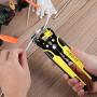 Wire Stripper 24-10 AW/ 34-3 Gauge/ 0.2-6 mm, Dromild Automatic Wire Stripping Tool, 8 Inch Self-adjusting Wire Stripper, 3 in 1 Wire Stripping Pliers for Wire Stripping, Cutting, Crimping