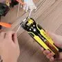 Wire Stripper 24-10 AW/ 34-3 Gauge/ 0.2-6 mm, Dromild Automatic Wire Stripping Tool, 8 Inch Self-adjusting Wire Stripper, 3 in 1 Wire Stripping Pliers for Wire Stripping, Cutting, Crimping
