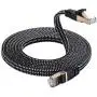 Cat 7 Ethernet Cable, DanYee Nylon Braided 10ft High Speed Network Cable LAN Cable Wires CAT 7 RJ45 Ethernet Cable Cord 3ft 10ft 16ft 26ft 33ft 50ft 66ft 100ft (Black 10ft)