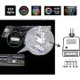 PC RGB LED Strip Light, Easy Install with 8pcs Strong Magnetic Clips, Black Silicone Housing 2PCS Strips 42LEDs for 12V 4-Pin RGB LED Header, ASUS Aura RGB, MSI Mystic Light, Gigabyte RGB Funsion M/B