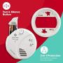 First Alert PC900V Powered Battery-Operated Combination Smoke/Carbon Monoxide Alarm with Voice Location, Black (SCO7CN), 1 Pack, White