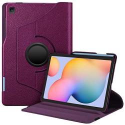 Fintie Rotating Case for Samsung Galaxy Tab S6 Lite 10.4 2020 Model SM-P610 (Wi-Fi) SM-P615 (LTE), [Built-in S Pen Holder] 360 Degree Swivel Stand Cover Auto Sleep/Wake, Purple