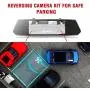 TOGUARD Backup Camera for Cars 7'' Mirror Dash Cam Touch Screen 1080P Rear View Mirror Camera Front and Rear Dual Lens with Waterproof Reversing Camera Parking Assistance