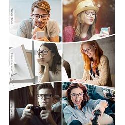 MEETSUN Blue Light Blocking Glasses, Anti Eye Strain Headache (Sleep Better),Computer Glasses UV400 Transparent Lens