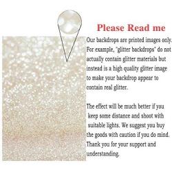 Funnytree 5X7ft Ivory Gold Bokeh Photography Backdrop Golden Spots Shinning Sparkle (Not Glitter) Sand Scale Halo Still Life Golden Background Newborn Baby Portrait Photo Studio Photobooth Props