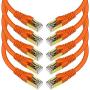 CAT 8 Ethernet Cable 1 Foot 10 Pack Orange Shielded SFTP Internet Network Patch Cord, Heavy Duty High Speed 26AWG LAN Cables w Gold Plated RJ45 Connector Professional for Router, Modem, Gaming, Xbox