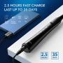 ATMOKO Electric Toothbrushes with 10 Duponts Brush Heads, 40000 VPM, Fast Charge 2.5 H Last 35 Days Rechargeable Power Clean Sonic Toothbrush Adults