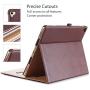 ProCase iPad Pro 12.9 2017/2015 Case (Old Model) - Stand Folio Case Cover for Apple iPad Pro 12.9 Inch (Both 2017 and 2015 Models), with Multiple Viewing Angles, Apple Pencil Holder -Brown