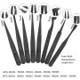 6pcs Precision Tweezers, Plastic Tweezers Set for Electronics DIY Jewelry-making Repair Tool, Black