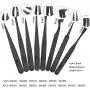 6pcs Precision Tweezers, Plastic Tweezers Set for Electronics DIY Jewelry-making Repair Tool, Black