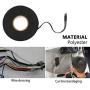 Wire Loom Harness Tape, Wiring Harness Cloth Tape, Adhesive Fabric Tape, High Temperature Resistant Automotive Wiring Harness Tape,(19 mm X 13m,3 Rolls)