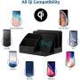 EasyAcc Wireless Charger Desk Organizer USB Charging Station, Multi-Device iPhone iPad Tablet Charging Station Dock Stand, Induction Charger for iPhone 11 Pro X XS MAX XR 8, Samsung S10 S10e S9