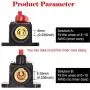 80A Audio Inline Circuit Breaker Reset Fuse PowMr Reset Fuse Holder 80 amp with Manual Reset for 12V-24V DC Car Audio, Stereo Switch and Solar Inverter System (2 Pack)