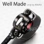 KiWAV Motorcycle Black Fog Light Switch 1 inch 25mm Handlebar 12v DC Electrical System