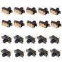 Qiying SS22F25-G7 2-Position DPDT 2P2T Panel Mount Mini Slide Switch Soldering Lug 20Pcs
