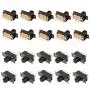 Qiying SS22F25-G7 2-Position DPDT 2P2T Panel Mount Mini Slide Switch Soldering Lug 20Pcs