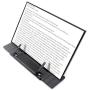 Black Metal Desktop Document Book Holder with 7 Adjustable Positions (Black2)