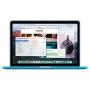 UESWILL 2 in 1 Matte Hard Shell Case with Keyboard Cover Compatible with MacBook Pro 15 inch with Retina Display (Model A1398, Mid 2015/2014/2013/Mid 2012), NO CD-ROM, NO Touch Bar, Aqua Blue