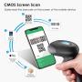 Gemeita 2D Barcode Scanner Capture Barcodes from Screen, Handheld USB Bar Code Reader for Supermarket, Warehouse, Store