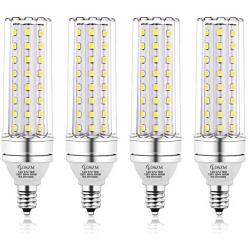 E12 LED Bulbs, 16W LED Candelabra Bulb 120 Watt Equivalent,1400lm, Decorative Candelabra Base E12 Non-Dimmable LED Chandelier Bulbs, Daylight White 5000K, LED Corn Lamp, Pack of 4