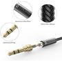 Syncwire 3.5mm Nylon Braided Aux Cable (3.3ft/1m,Hi-Fi Sound), Audio Auxiliary Input Adapter Male to Male AUX Cord for Headphones, Car, Home Stereos, Speaker, iPhone, iPad, iPod, Echo & More – Black