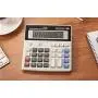12-Digit Battery Dual Powered Handheld Electronic Business Mini Solar Basic Desktop Financial Scientific Office Calculator, Simple Desk Calculators with Large LCD Display
