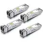 10GBase-SR SFP+ Transceiver, 10G 850nm MMF, up to 300 Meters, Compatible with Cisco SFP-10G-SR, Meraki MA-SFP-10GB-SR, Ubiquiti UF-MM-10G, Mikrotik, D-Link and More, Pack of 4 10GBase-SR SFP+ Transceiver, 10G 850nm MMF, up to 300 Meters, Compatible with Cisco SFP-10G-SR, Meraki MA-SFP-10GB-SR, Ubiquiti UF-MM-10G, Mikrotik, D-Link and More, Pack of 4
