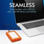 LaCie LAC9000298 Rugged Mini 2TB External Hard Drive Portable HDD - USB 3.0 USB 2.0 Compatible, Drop Shock Dust Rain Resistant Shuttle Drive, For Mac And PC Computer Desktop Workstation PC Laptop