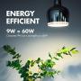 Tenergy 9W LED 60w Equivalent Light Bulb A19 LED Light Bulbs, 750 Lumens Energy Saving Lamp Soft/Warm White 2700K Lights, 16-Pack, Non-Dimmable