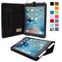 Snugg iPad Mini 5 (2019) & iPad Mini 4 (2015) Leather Case, Flip Stand Cover - Black