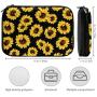 Beautiful Sunflowers Print Electronic Organizer Bag Pouch for Electronics Accessories
