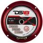 DS18 PRO-X5.4M Loudspeaker – 5.25'', Midrange, Red Aluminum Bullet, 300W Max, 150W RMS, 4 Ohms - Premium Quality Audio Door Speakers for Car or Truck Stereo Sound System (1 Speaker)