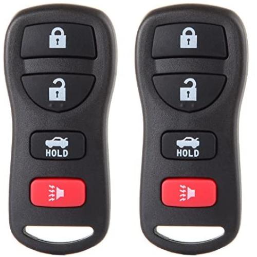 SELEAD Flip Key Fob 4 Buttons Keyless Entry Remote fit for 2002-2017 Nissan Maxima Murano 350Z Quest Armada Infiniti I35 G35 Antitheft Keyless Entry Systems KBRASTU15 2pcs US Stock